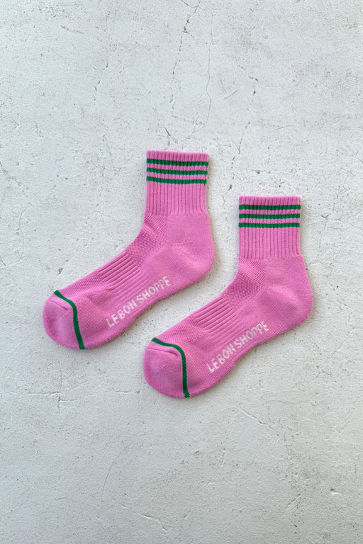 Le Bon Shoppe Girlfriend Socks in Rose Pink