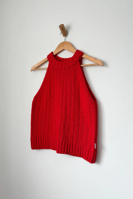 Le Bon Shoppe Cotton Knitted Tank in Chilli Pepper