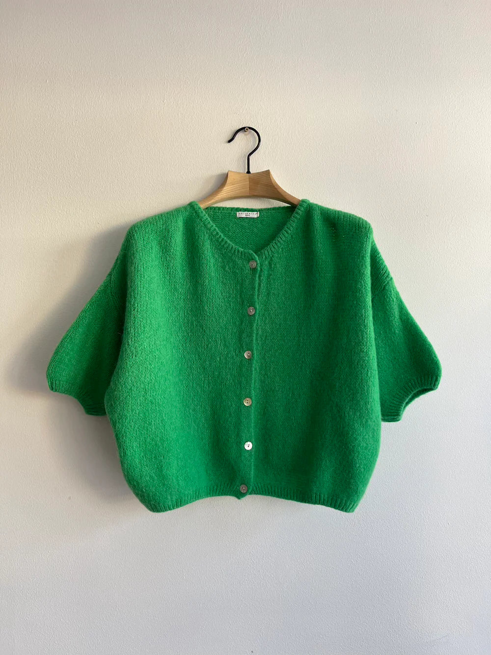 Green Mohair Cardigan