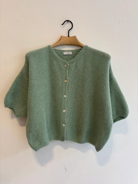 Sage Mohair Cardigan