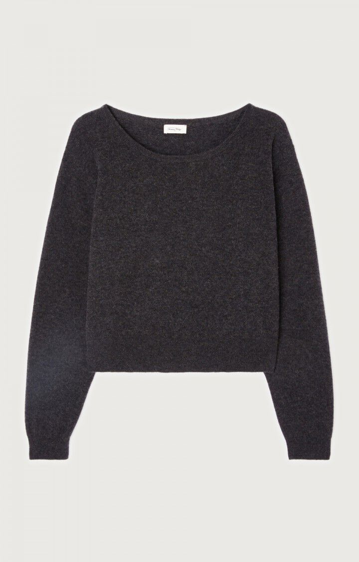 American Vintage Raxow Jumper in Charcoal Melange