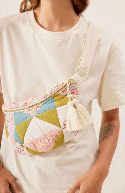 Louise Misha Gaby Sweet Pastel Patchwork Bag