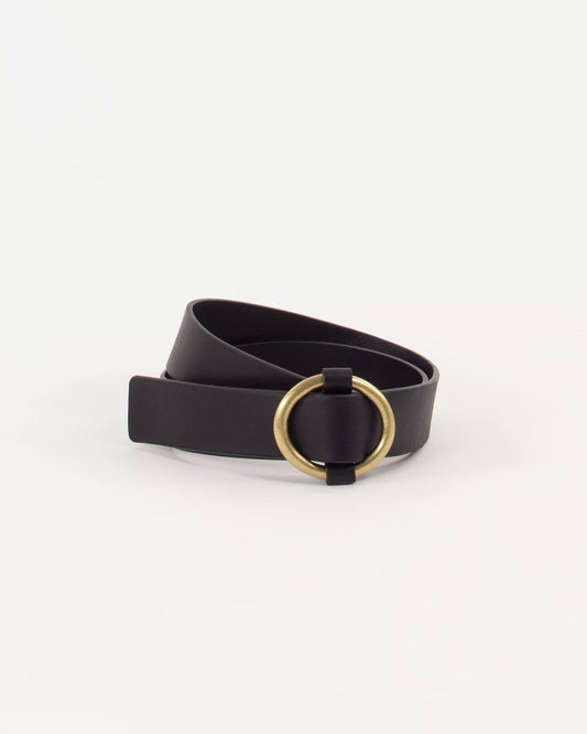 Sessun Tisao Belt in Black Leather