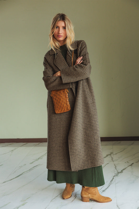 Indi & Cold Wool Coat in Oliva