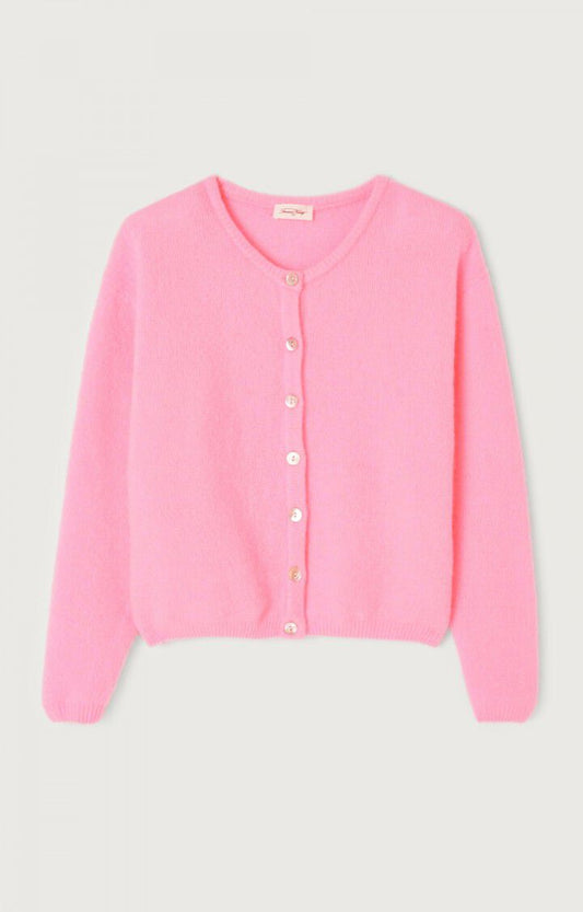 American Vintage Vitow Cardigan in Rose Melange