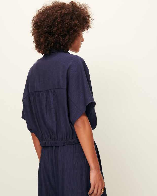 Sessun Alfassa Blouse in Bleu de Chine