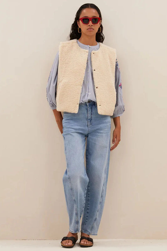 By-Bar Joelle Revrsible Jacket in Chalk