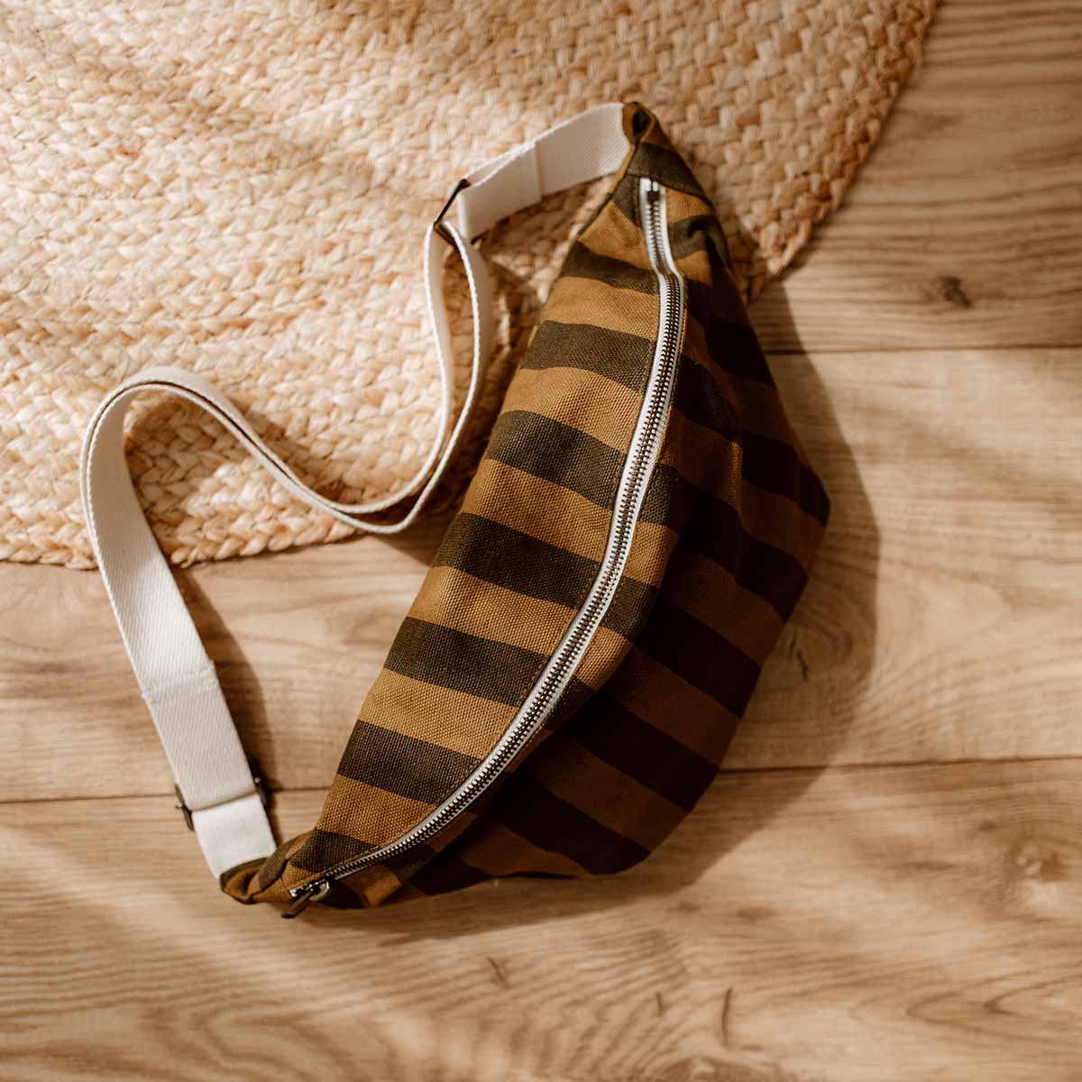 Banana Bag in Cumin Stripe