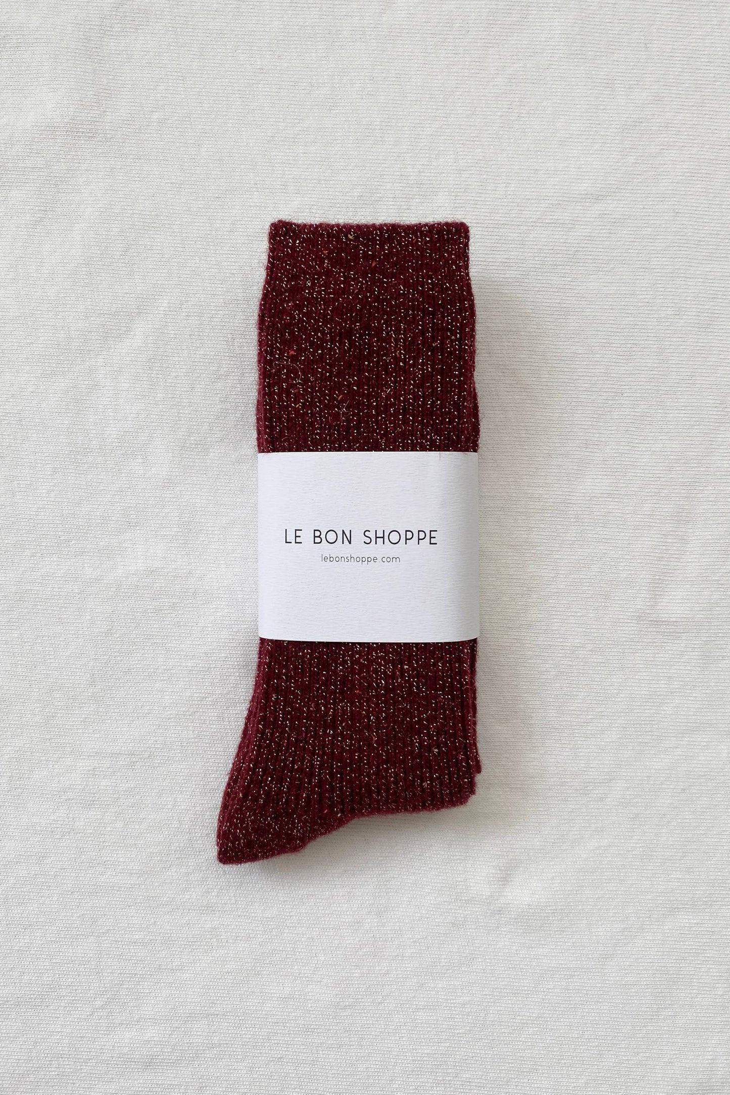 Winter Sparkle Socks in Champagne