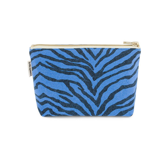 Sophie Pouch in Greek Blue Zebra