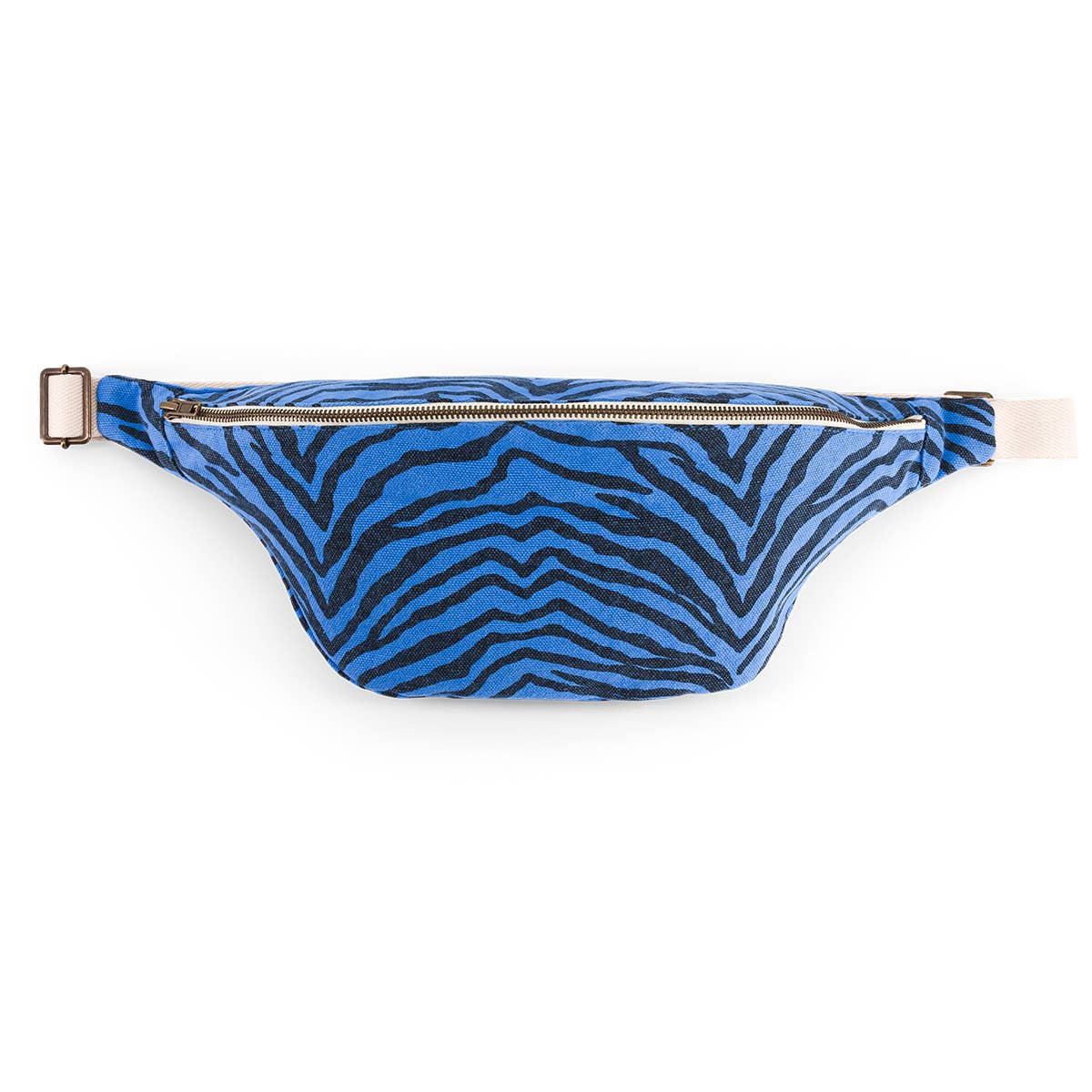 Banana Bag in Greek Blue Zebra