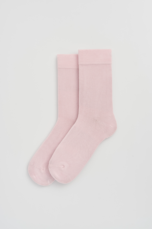 Marshmallow Pink Bamboo Socks: Marshmallow Pink / Small (UK 4-8)