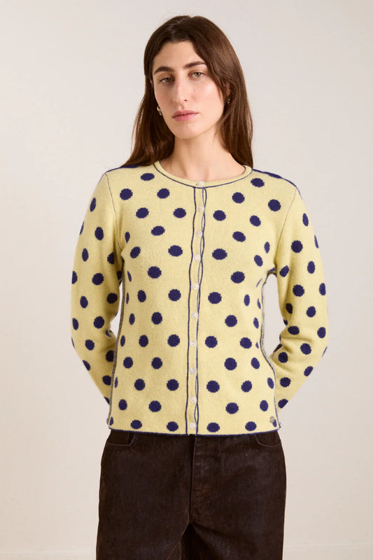 Damson Madder Tabithe Dot Cardigan
