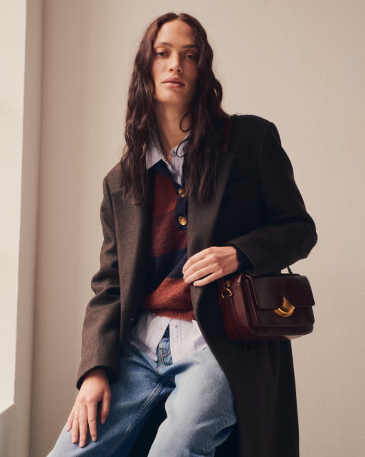 Sessun Divicam Leather Crossbody Bag