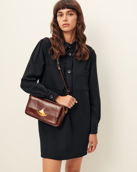 Sessun Divicam Leather Crossbody Bag